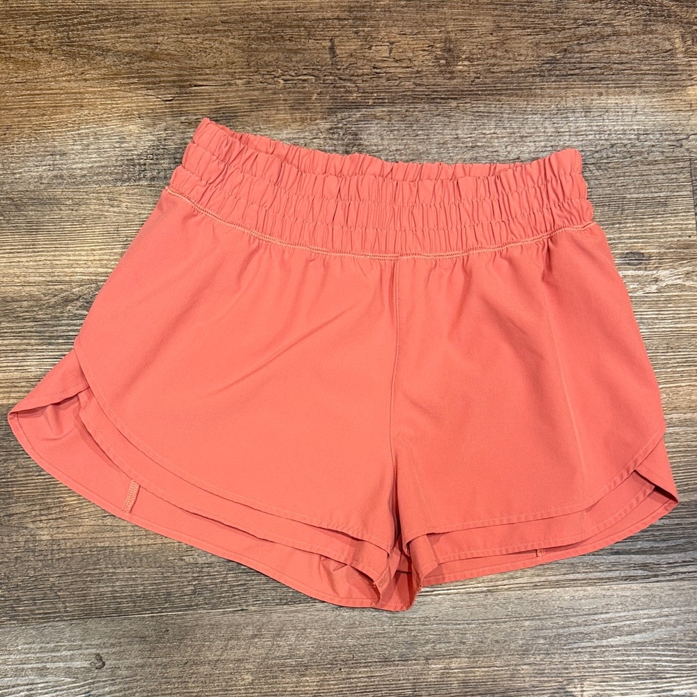 Calia Step Up double layer Shorts SZ Small coral